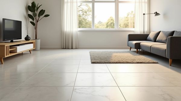 Rénovation intérieure avec un sol pvc imitation carrelage de qualité