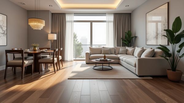 Rénovation intérieure avec un sol pvc imitation carrelage de qualité